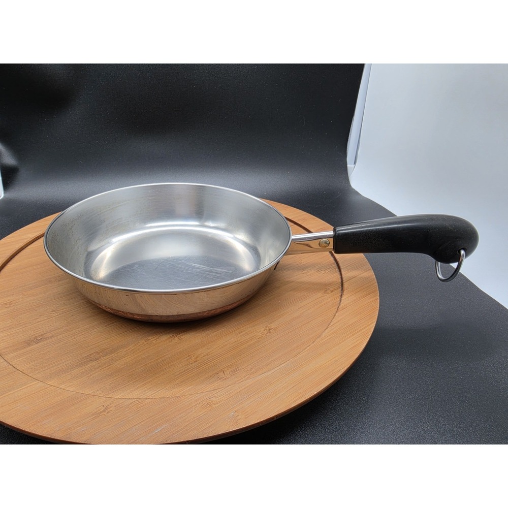 Revere Ware Stainless Steel/Copper Cooking Skillet (1801) - 7 in, Vintage